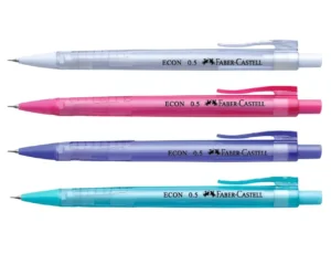 Faber Castell Econ Mechanical Pencil with Leads, 1xPB 0.5