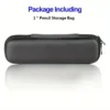1pc Black Pencil Holder Pen Case EVA Hard Shell Stylus Earphone Pouch Stationery Cover Box Makeup Storage Bag Office Use