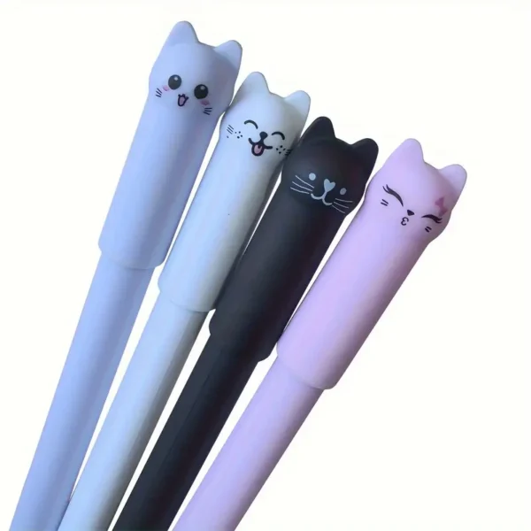 24 Pack Cat Themed Erasable Gel Pens