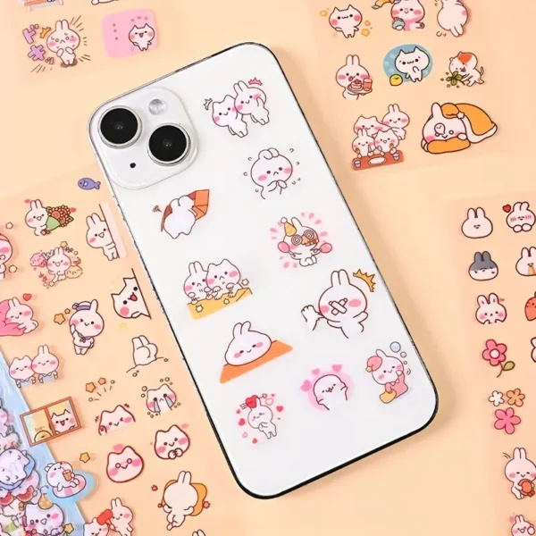 10 Sheets (Single Pack) Cartoon Little White Rabbit