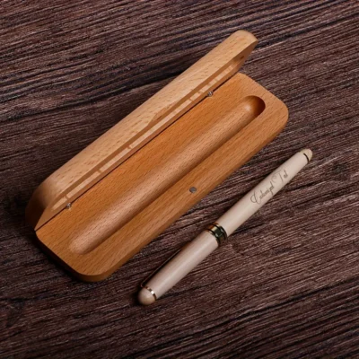 1set Wooden Pen + Wooden Gift Box Set