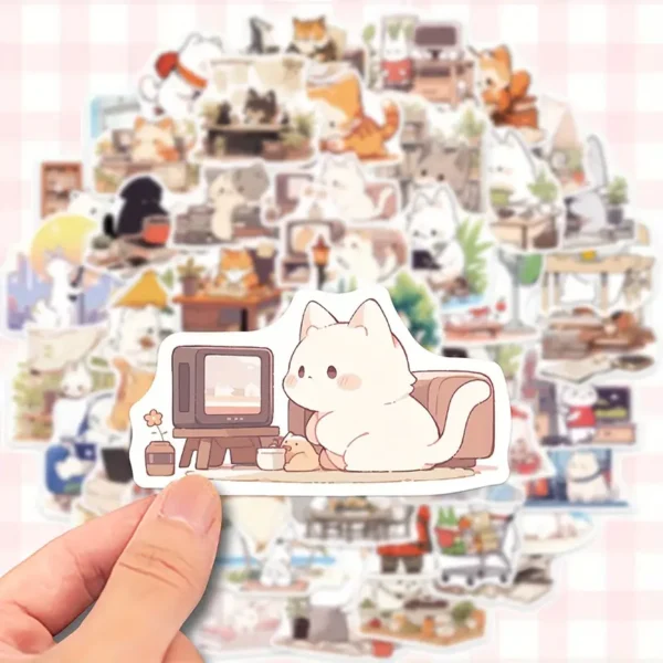 50 Adorable Kitty Stickers
