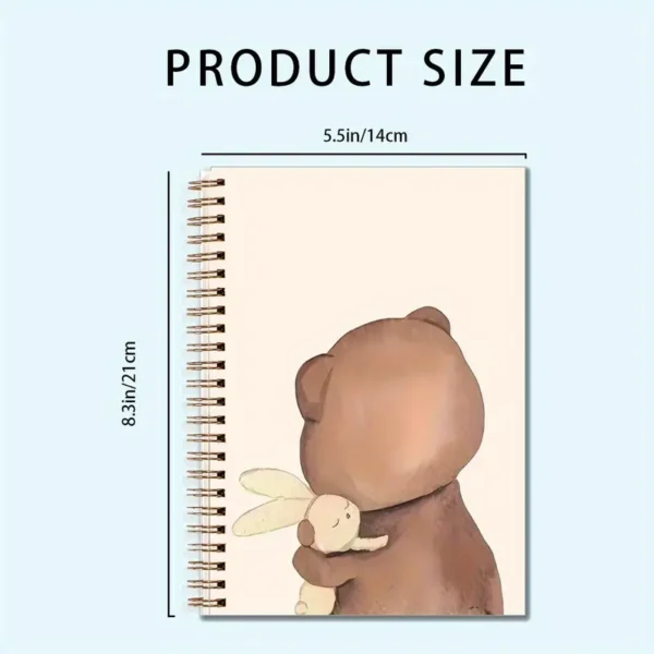 1pc Weekly Planner Cute Bear Hug JournalDaily Planner