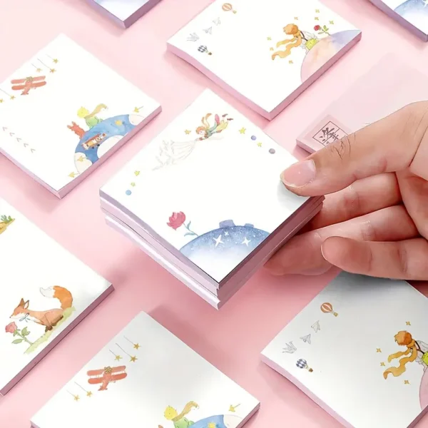 3d48f710aef8acebdf75eea2651e3a26 1pc, 50pages Sticky Notes, Cute Cartoon Note Pad