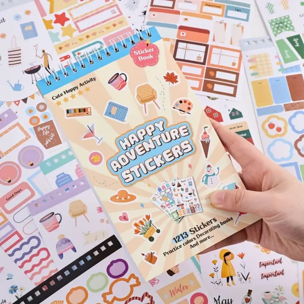 1213pcs Scrapbook Stickers Decals Fantasy Paper Stickers