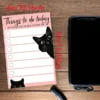 Funny Black Cat Lover'S List of Things to Do Today