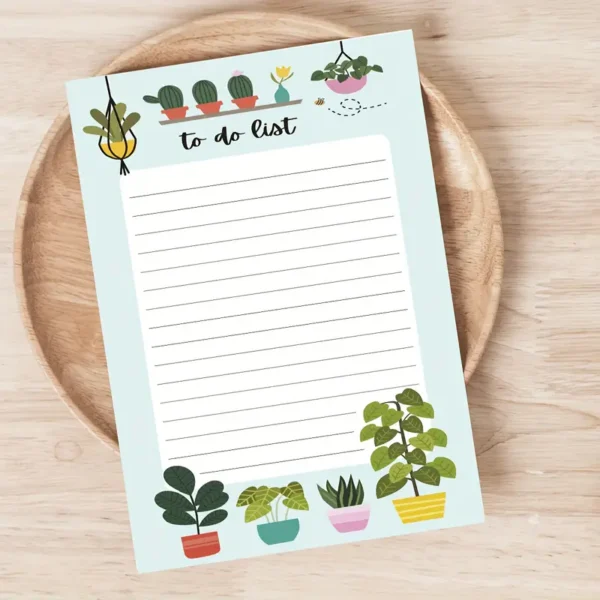 Plant Lover's Daily Planner Notepad