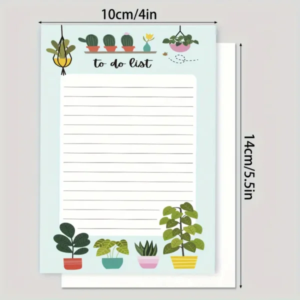 Plant Lover's Daily Planner Notepad