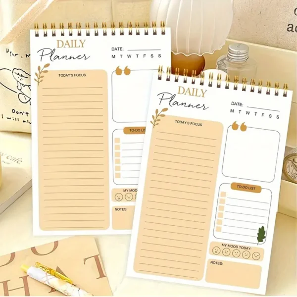 Spiral Daily Planner with Hourly Schedule