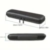 1pc Black Pencil Holder Pen Case EVA Hard Shell Stylus Earphone Pouch Stationery Cover Box Makeup Storage Bag Office Use