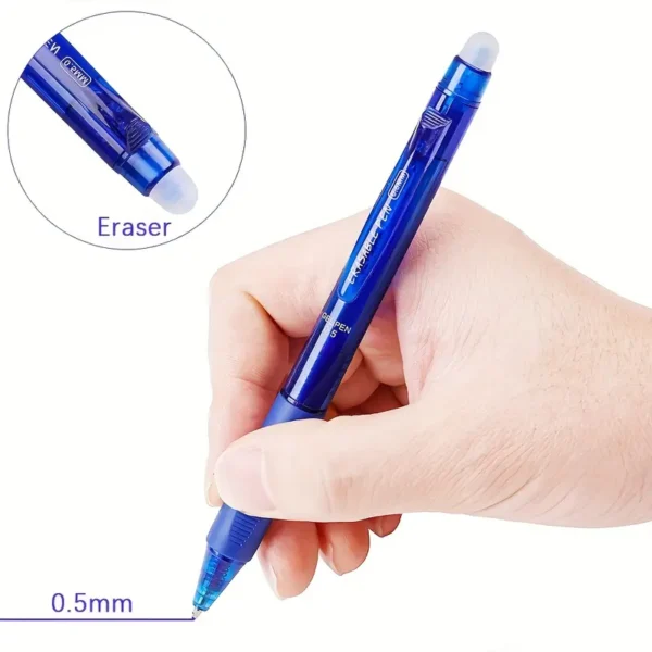 8pcs/set Creative Large Capacity Erasable Pen Set 0.5mm