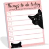 Funny Black Cat Lover'S List of Things to Do Today
