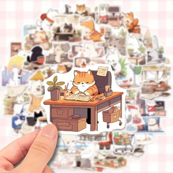 50 Adorable Kitty Stickers