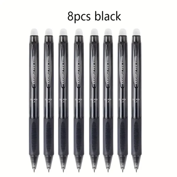 8pcs/set Creative Large Capacity Erasable Pen Set 0.5mm
