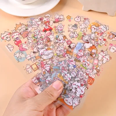 10 Sheets (Single Pack) Cartoon Little White Rabbit